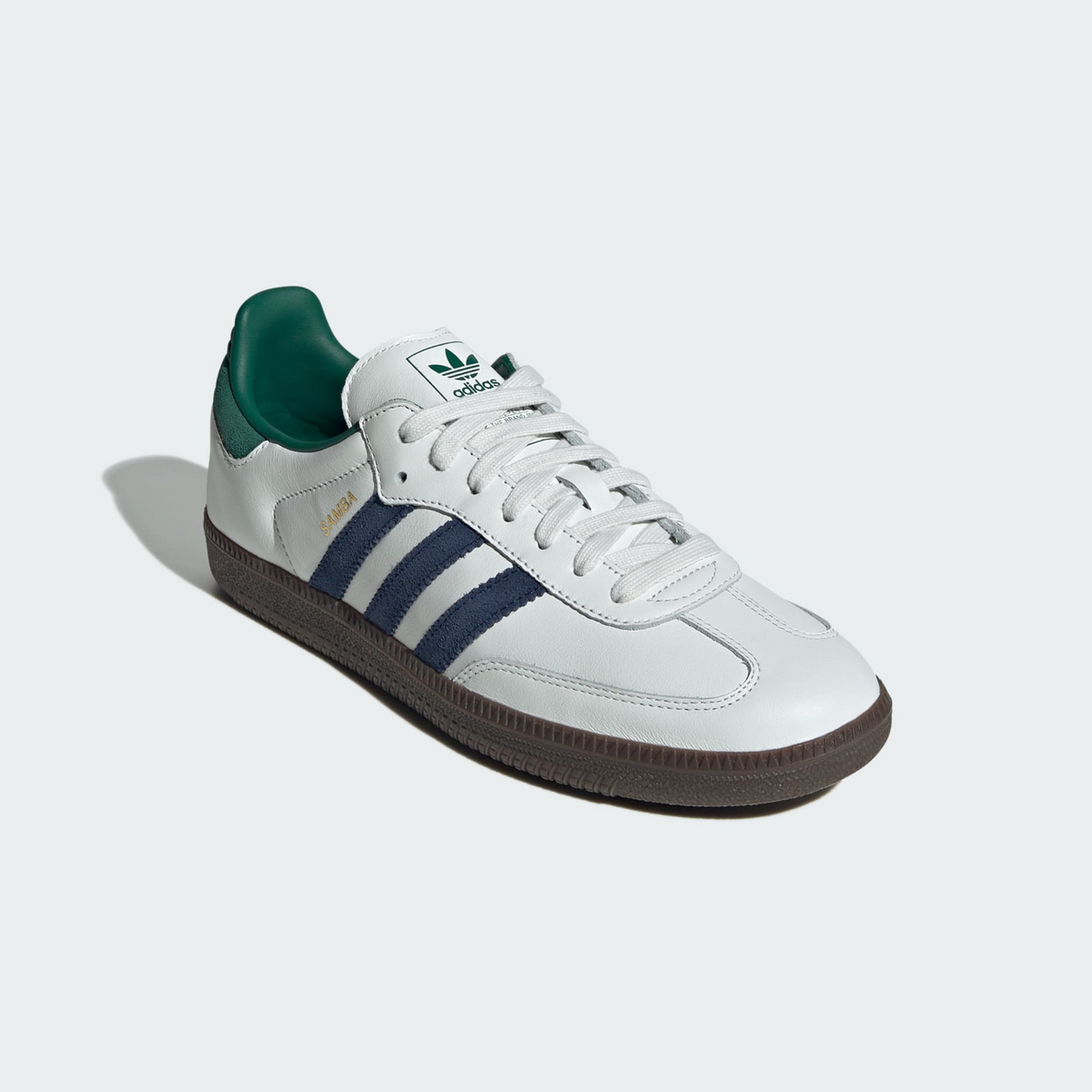 ADIDAS Mens SAMBA OG,BLKWHI/CGREEN/ACTIVE,11.0