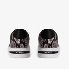 The Burano Black & White  Leather Women Sneaker