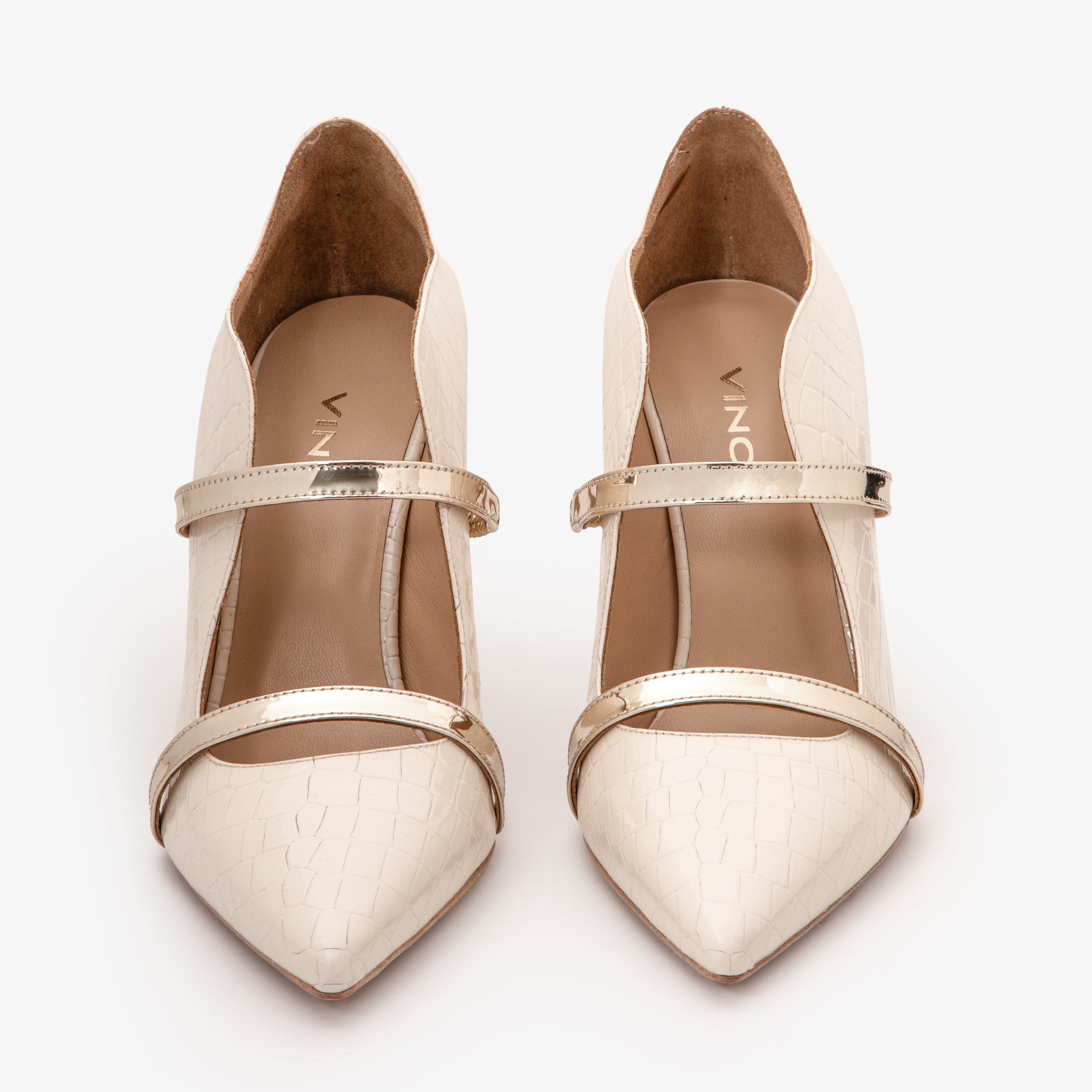 The Annapolis Cream Patent Leather Pump Women Shoe