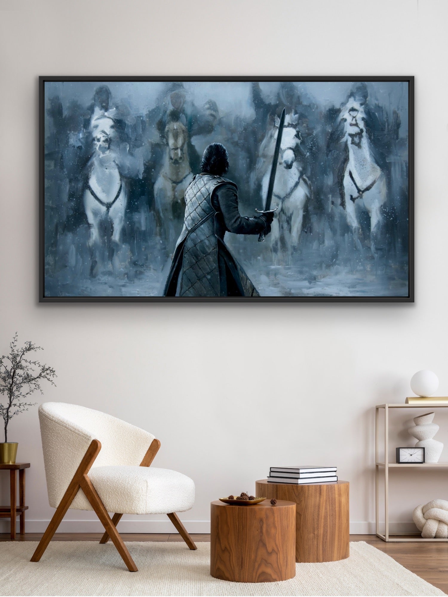 King in the North - Game of Thrones - Jon Snow Art Print