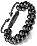 Black Tourmaline Beaded Bracelet - Morocco