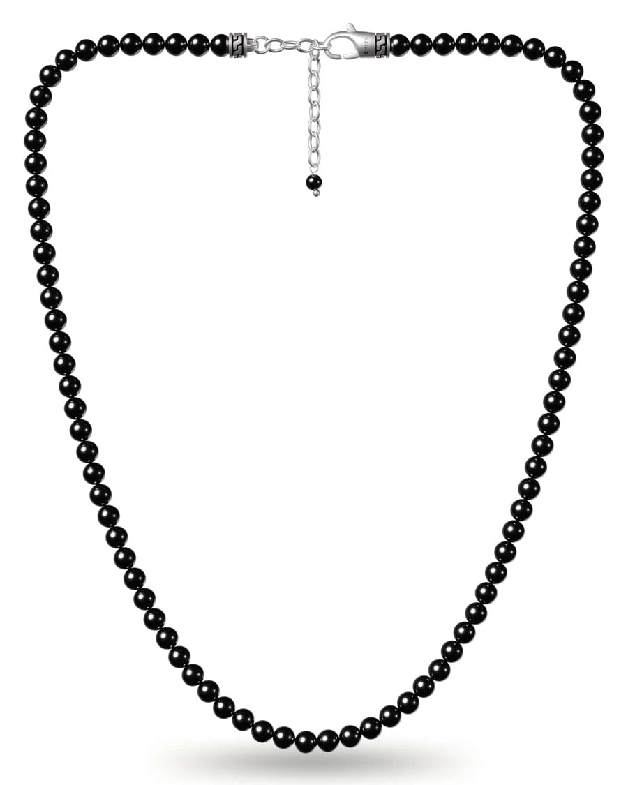 Black Obsidian Beaded Necklace