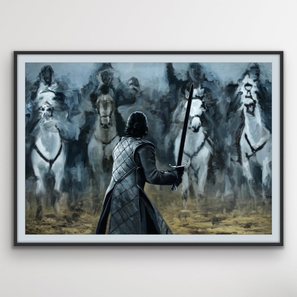 King in the North - Game of Thrones - Jon Snow Art Print