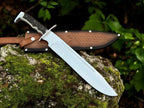 Highlander Stag Handle Knife– 18" Custom Handmade D2 Steel Blade