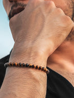 Tigers Eye Beaded Bracelet - Chain Fit