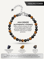 Triple Protection Beaded Bracelet - Chain Fit