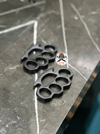 Premium (2pcs)Hand Casted Black knuckle Set