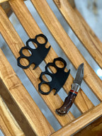 Handmade (2pcs) knuckles with Pocket folding knife Deal