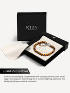 Tigers Eye Beaded Bracelet - Chain Fit