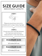Black Onyx Beaded Bracelet - Chain Fit