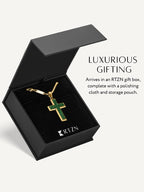 Jade Cross Pendant Necklace