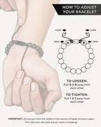 Black Tourmaline Beaded Bracelet - Bali