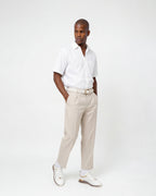 The Cenova White & Gold Leather Men Sneaker