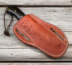 Custom Handmade Cowboy Castrating Knife – Rasp Tool Steel Blade with Resin Handle