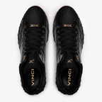 The Caesars Black Leather High-Top Men Sneaker
