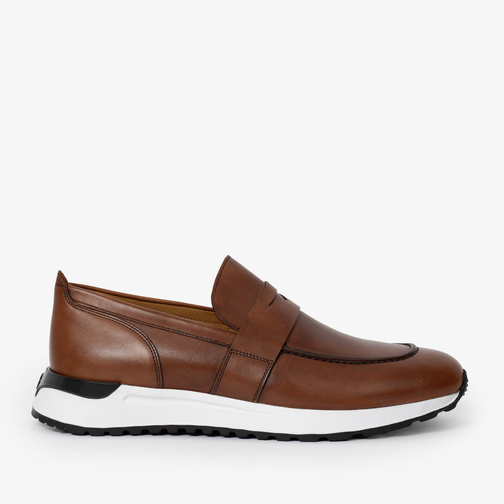 The Lumina Tan Buffalo Leather Women Sneaker
