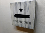 "Come and Take It"  wall art box.