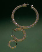 Pave Baby Amalfi Hoops- Gold (Ships Mid June)
