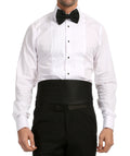 Men's Black Satin Cummerbund & Bow Tie Set – Adjustable Tuxedo Set