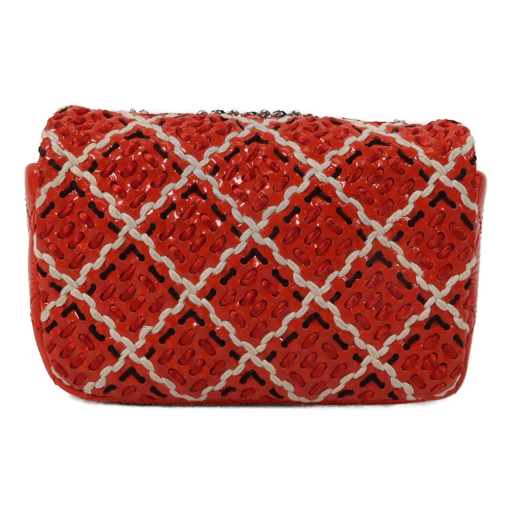 Chanel Woven Stitch Mini Flap · Patent