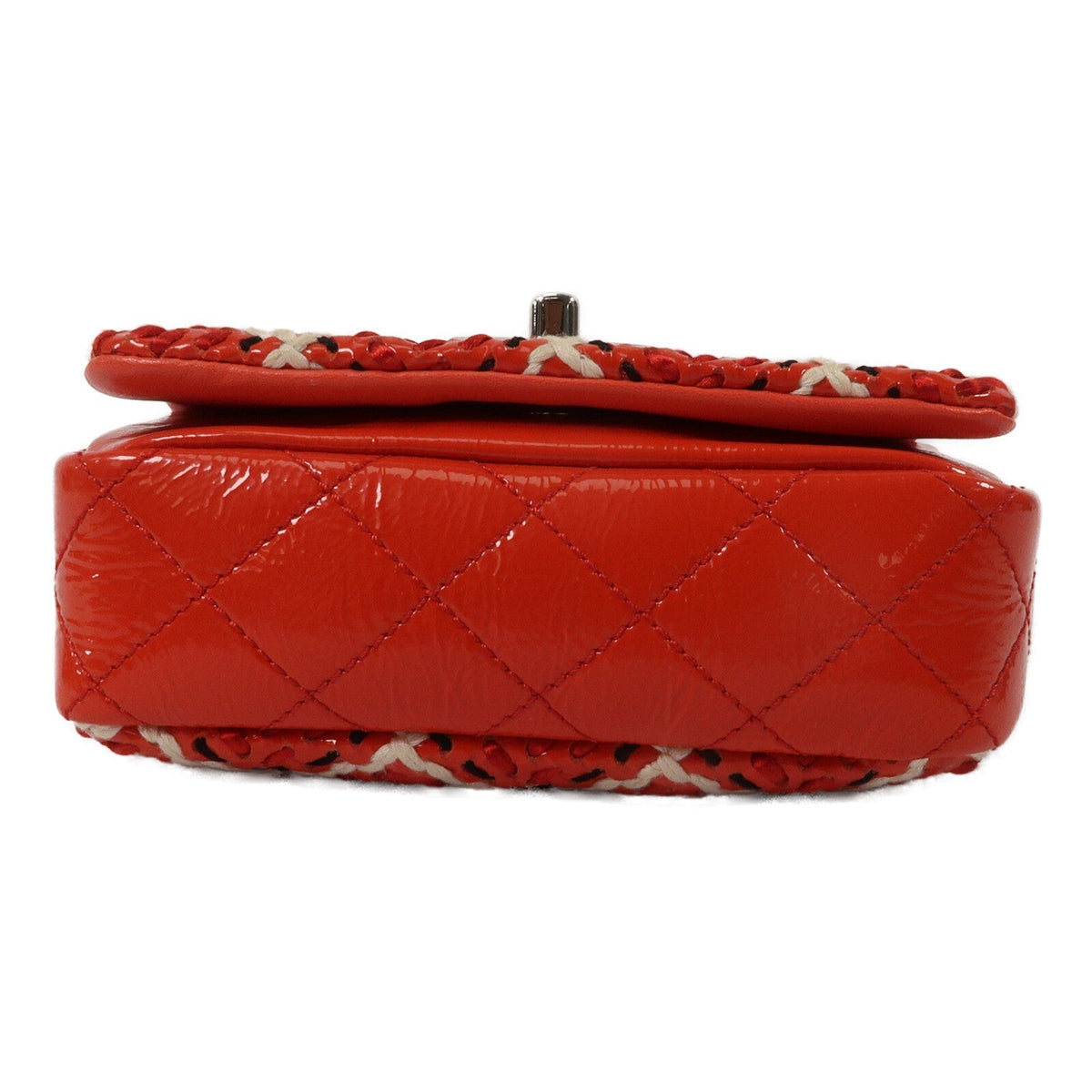 Chanel Woven Stitch Mini Flap · Patent
