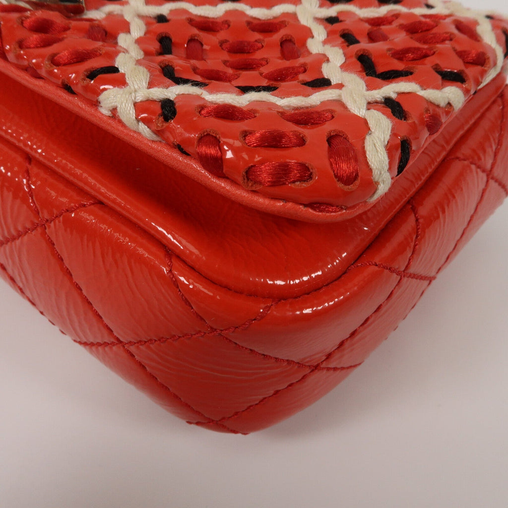 Chanel Woven Stitch Mini Flap · Patent