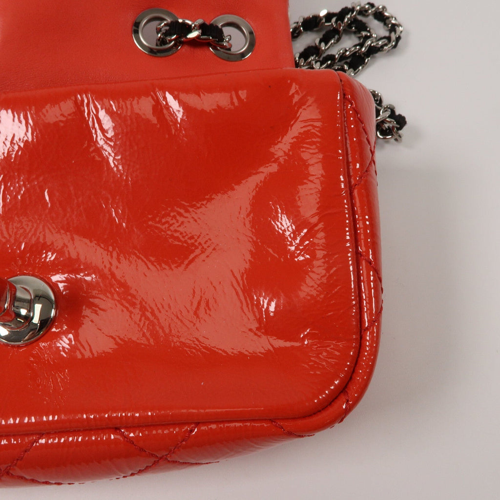 Chanel Woven Stitch Mini Flap · Patent