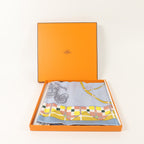 Hermès Silk Carré 90 · Azure