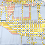 Hermès Silk Carré 90 · Azure