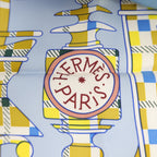 Hermès Silk Carré 90 · Azure