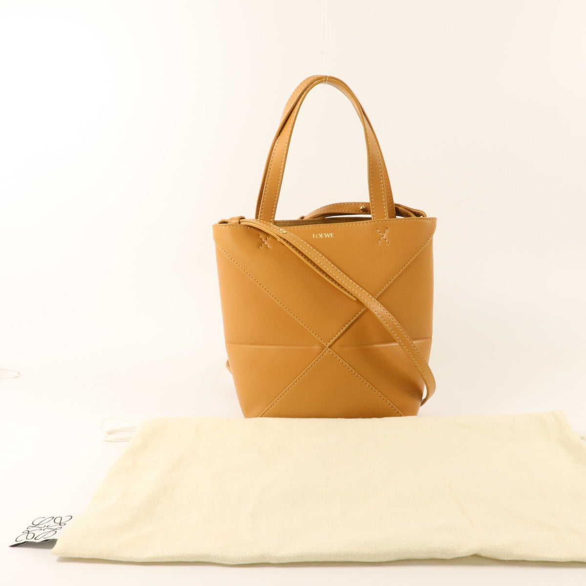 Loewe Mini Puzzle Fold Tote · Calfskin