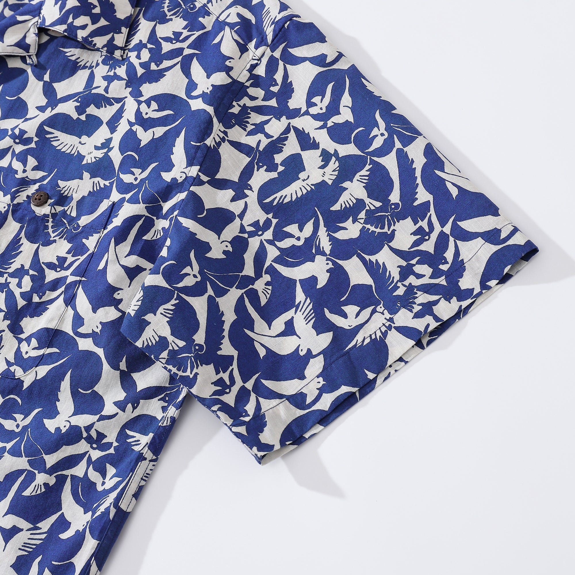 Hawaiian Shirt For Men Peace dove Shirt Camp Collar 100% Cotton