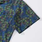 Hawaiian Shirt For Men Grapevine Shirt Camp Collar 100% Cotton
