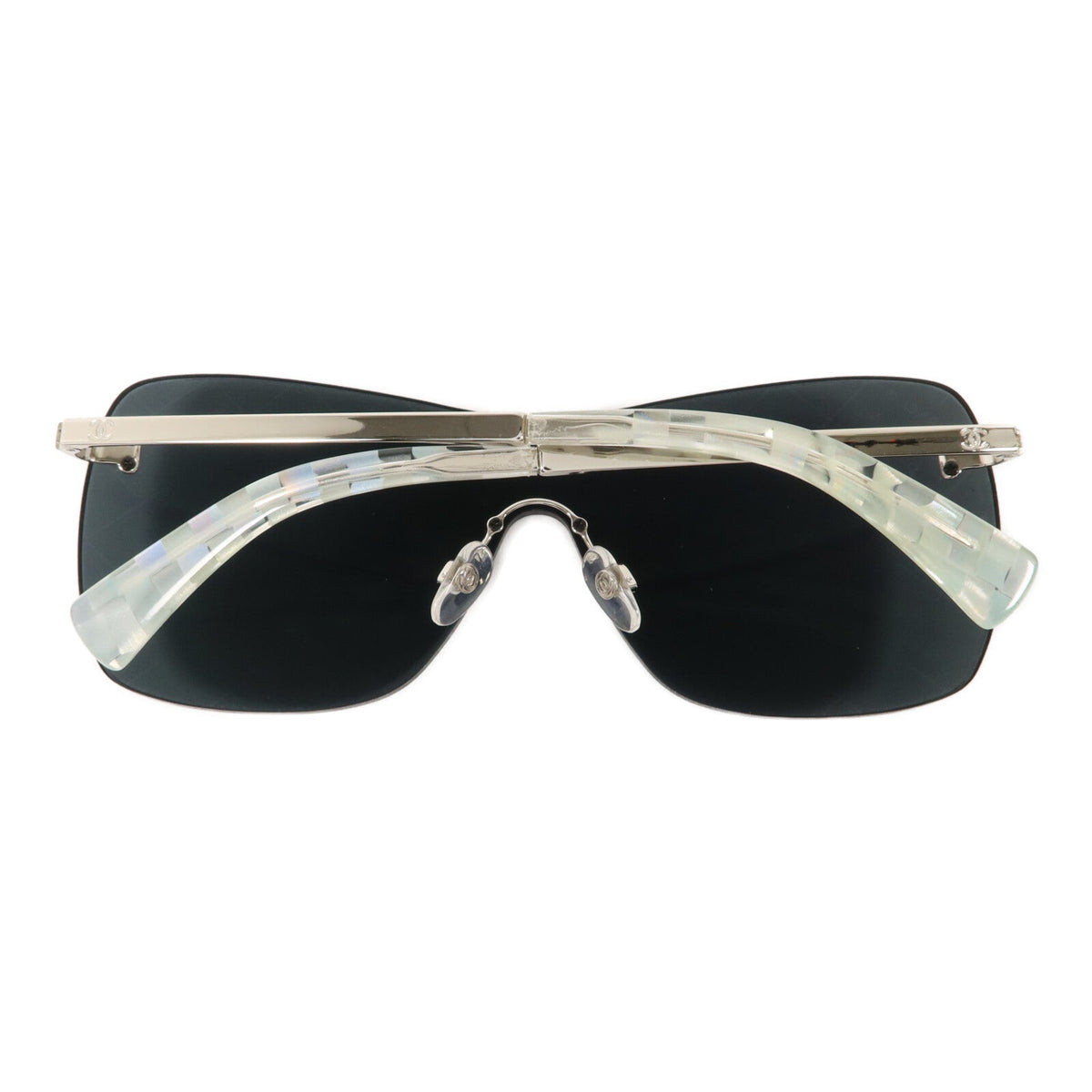 Chanel CC Runway Shield Sunglasses · Metal