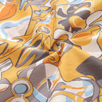Men's Hawaiian Shirt Tropical Jazz Print Cotton Button-down Short Sleeve Aloha Shirt