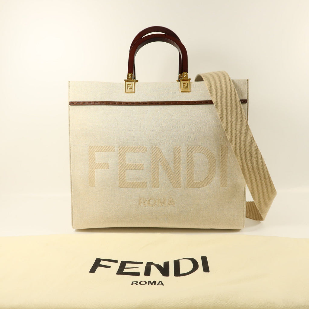 Fendi Sunshine Medium · Canvas Tote