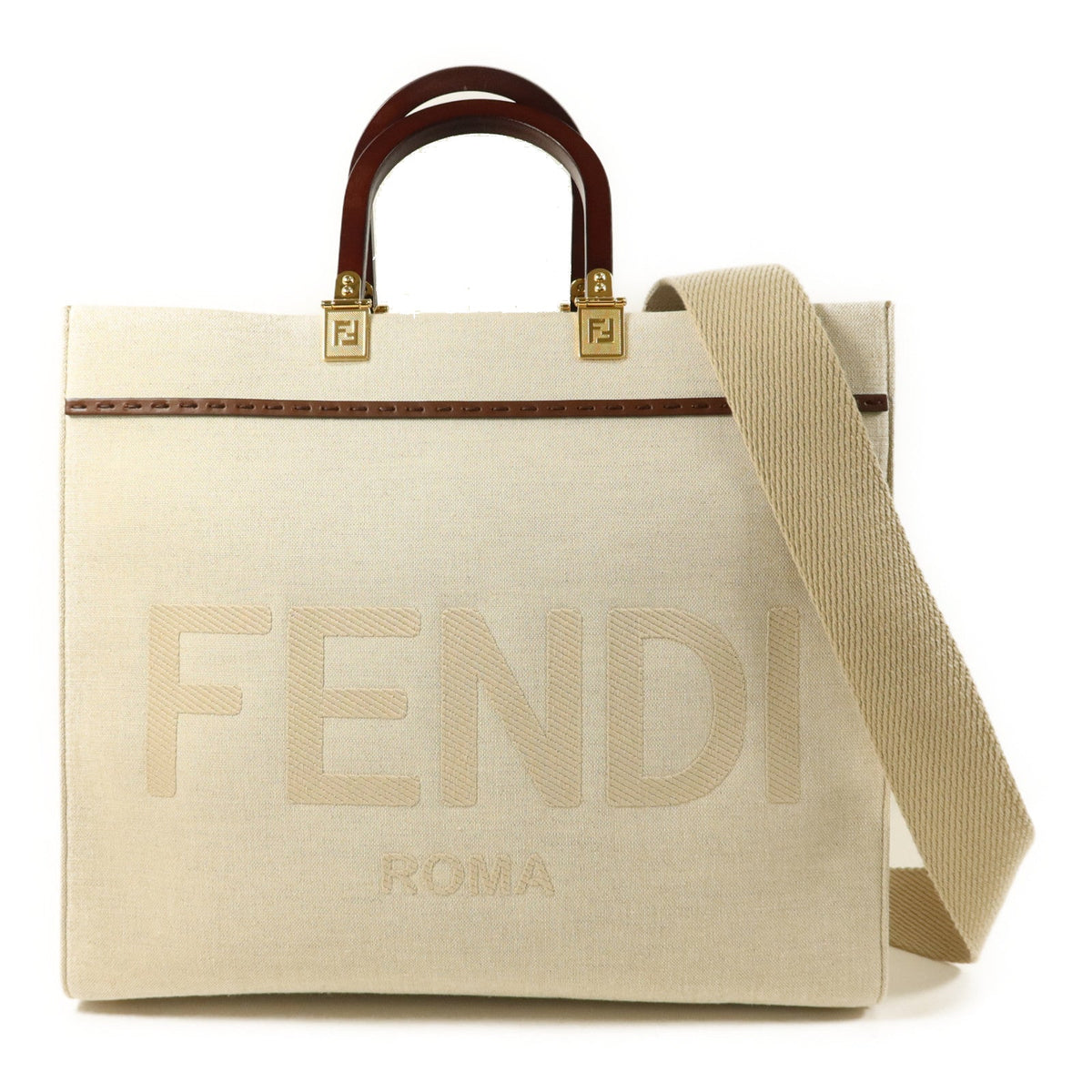 Fendi Sunshine Medium · Canvas Tote