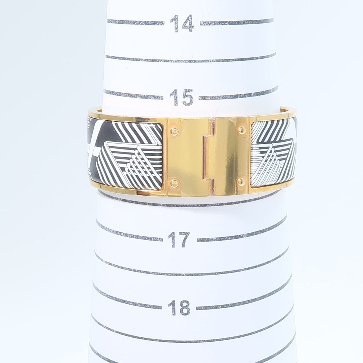 Hermès Charniere Wide Bangle · Enamel
