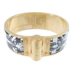 Hermès Charniere Wide Bangle · Enamel