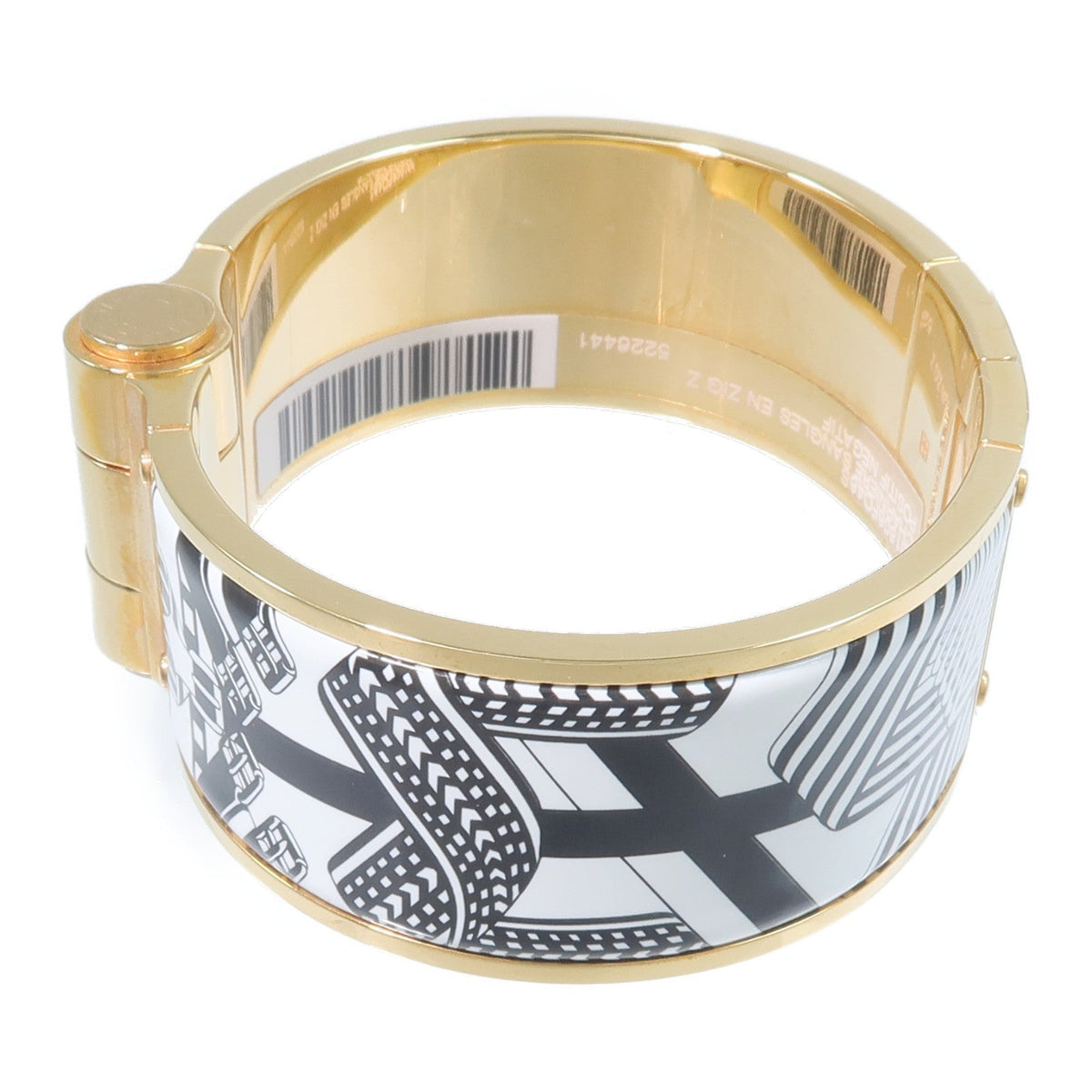 Hermès Charniere Wide Bangle · Enamel