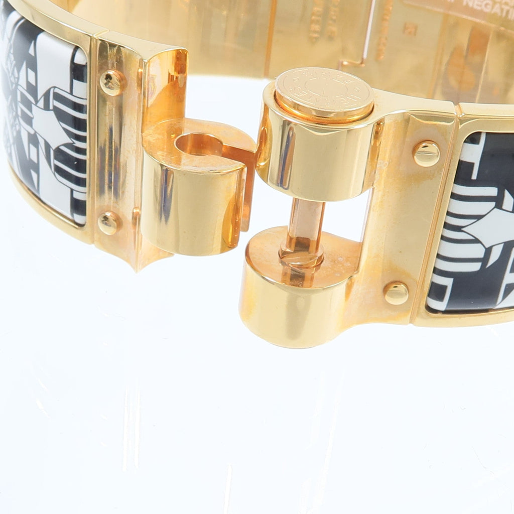 Hermès Charniere Wide Bangle · Enamel