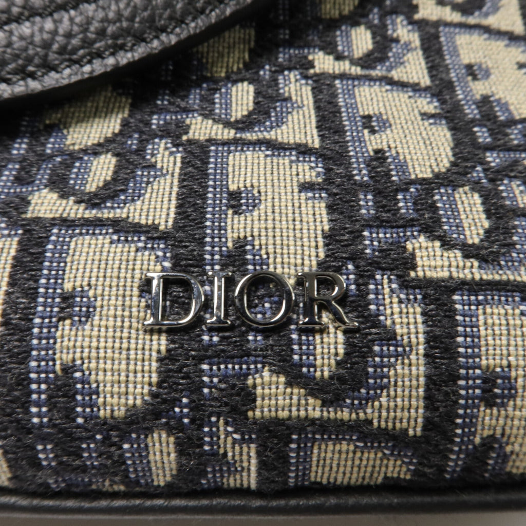 Dior CD Mini Saddle · Canvas Leather