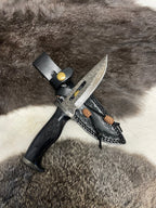 Lunar Guardian Damascus Knife TK-098  (Compact)