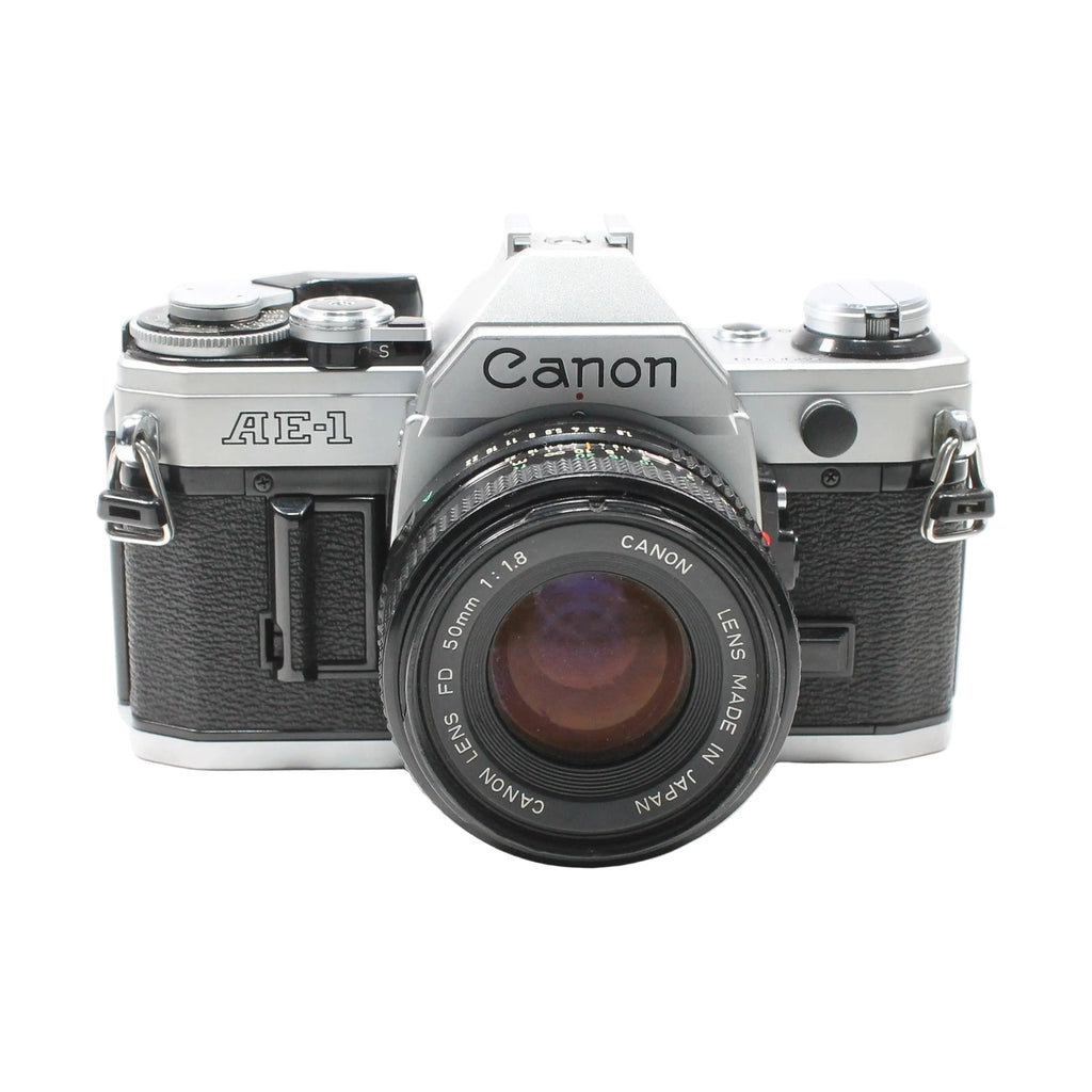 Canon AE-1 35mm SLR Film Camera Classic Manual Focus with Shutter Priority w/ Kit Lens