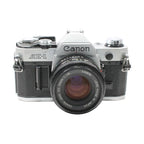 Canon AE-1 35mm SLR Film Camera Classic Manual Focus with Shutter Priority w/ Kit Lens