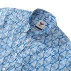 Men's Hawaiian Shirt Vintage Flowers Print Cotton Button-down