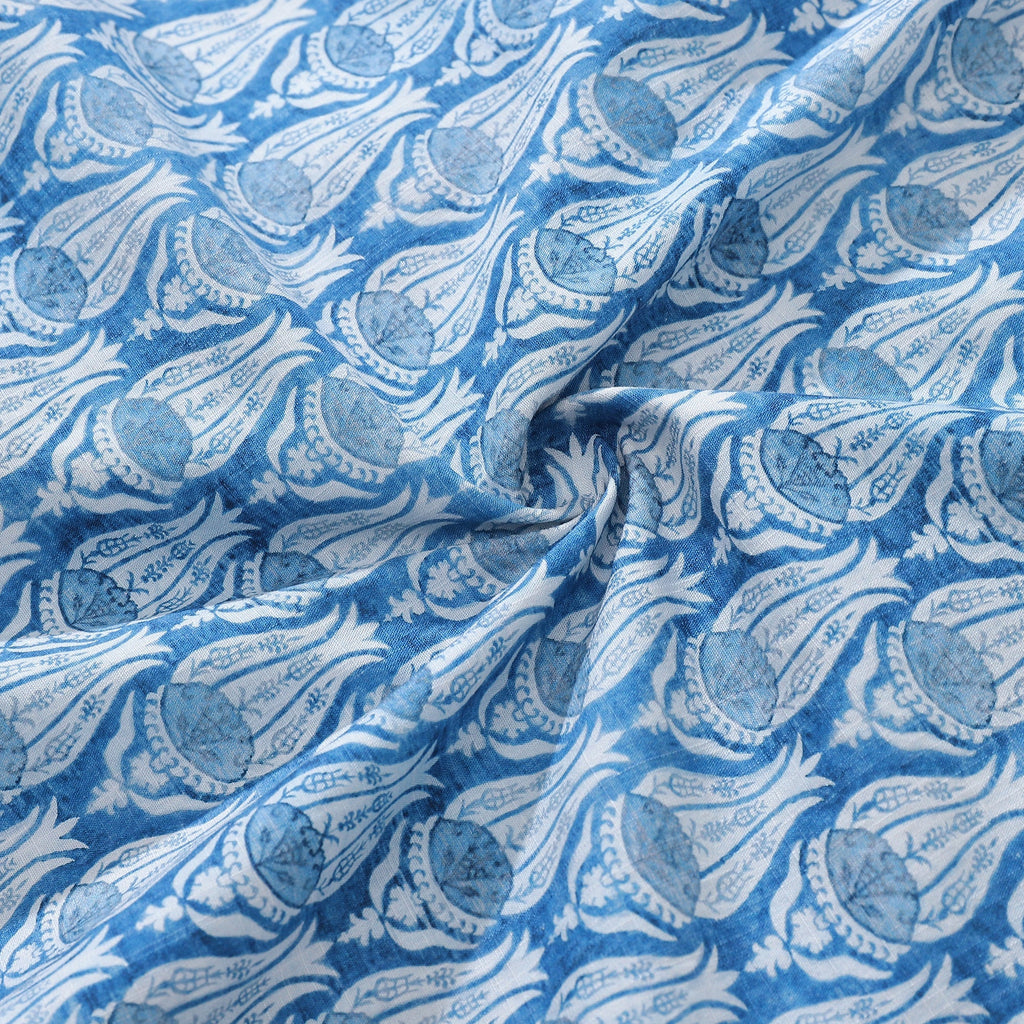 Men's Hawaiian Shirt Vintage Flowers Print Cotton Button-down