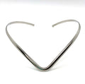 SK2410 Ladies Neck Cuff in Ribbed 316L Stainless Steel