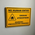 Eridian Atmosphere Wall Sign