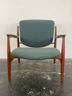 Finn Juhl Model 136 Lounge Chair for France & Son Circa 1950's